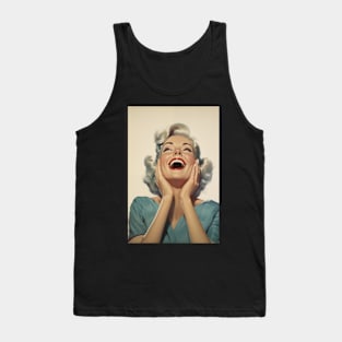 Happy Vintage Woman Tank Top